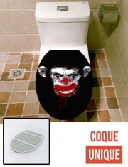 Housse de toilette - Décoration abattant wc Evil Monkey Clown