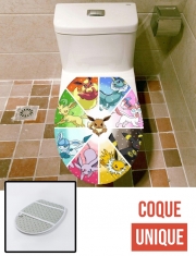 Housse de toilette - Décoration abattant wc Evoli