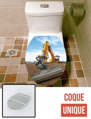 Housse de toilette - Décoration abattant wc Pelleteuse