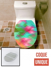 Housse de toilette - Décoration abattant wc Exotic Triangles