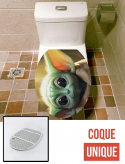 Housse de toilette - Décoration abattant wc Eyes Kid Grogu
