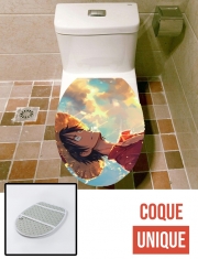 Housse de toilette - Décoration abattant wc Face Luffy