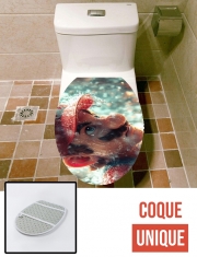 Housse de toilette - Décoration abattant wc Face Mario