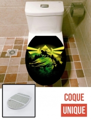 Housse de toilette - Décoration abattant wc Face of Hero of time