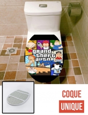 Housse de toilette - Décoration abattant wc Family Guy mashup Gta 6