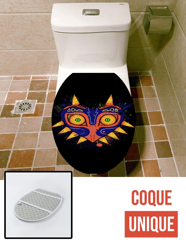Housse de toilette - Décoration abattant wc Famous Mask
