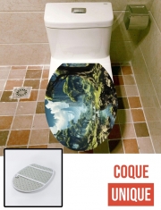 Housse de toilette - Décoration abattant wc Fantasy Landscape V2