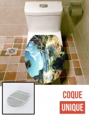 Housse de toilette - Décoration abattant wc Fantasy Landscape V5
