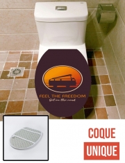 Housse de toilette - Décoration abattant wc Feel The freedom on the road