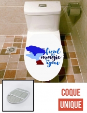 Housse de toilette - Décoration abattant wc Find Magic in you - En Avant