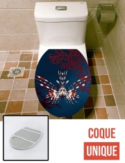 Housse de toilette - Décoration abattant wc Poisson rouge