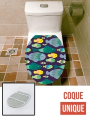 Housse de toilette - Décoration abattant wc Fish pattern