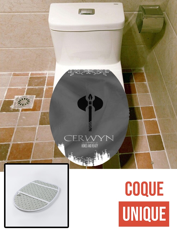 Housse de toilette - Décoration abattant wc Flag House Cerwyn