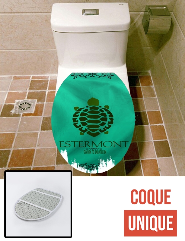 Housse de toilette - Décoration abattant wc Flag House Estermont