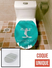 Housse de toilette - Décoration abattant wc Flag House Manderly