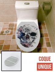 Housse de toilette - Décoration abattant wc Floral Skull 2