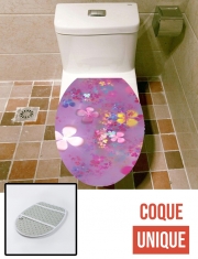 Housse de toilette - Décoration abattant wc Flower Power