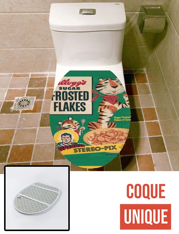 Housse de toilette - Décoration abattant wc Food Sugar Frosted