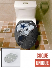 Housse de toilette - Décoration abattant wc Football Helmets Dallas