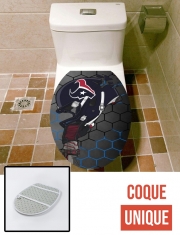 Housse de toilette - Décoration abattant wc Football Helmets Houston