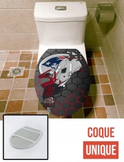 Housse de toilette - Décoration abattant wc Football Helmets New England