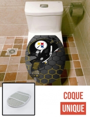 Housse de toilette - Décoration abattant wc Football Helmets Pittsburgh