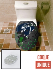 Housse de toilette - Décoration abattant wc Football Helmets Seattle 