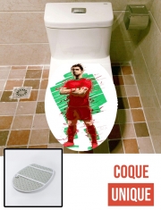 Housse de toilette - Décoration abattant wc Football Legends: Cristiano Ronaldo - Portugal