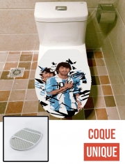 Housse de toilette - Décoration abattant wc Football Legends: Lionel Messi Argentina