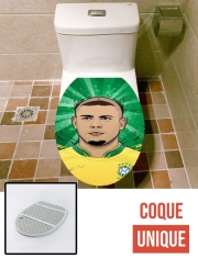 Housse de toilette - Décoration abattant wc Football Legends: Ronaldo R9 Brasil 