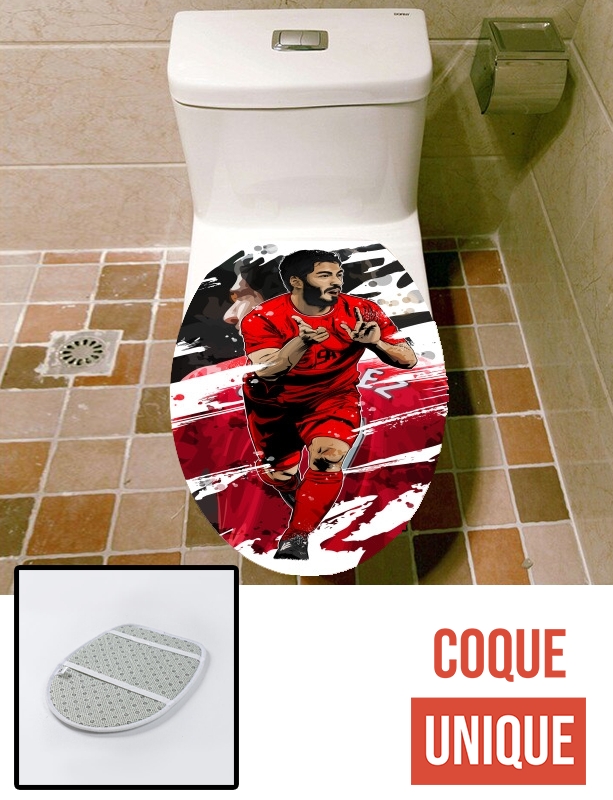 Housse de toilette - Décoration abattant wc Football Stars: Luis Suarez
