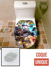 Housse de toilette - Décoration abattant wc Fortnite Artwork avec skins et armes