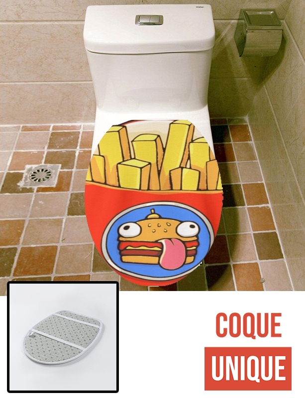 Housse de toilette - Décoration abattant wc Frites