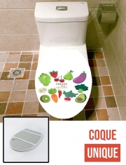 Housse de toilette - Décoration abattant wc Fruits and veggies