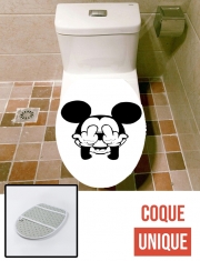Housse de toilette - Décoration abattant wc Doigt d'honneur Fuck You Mouse