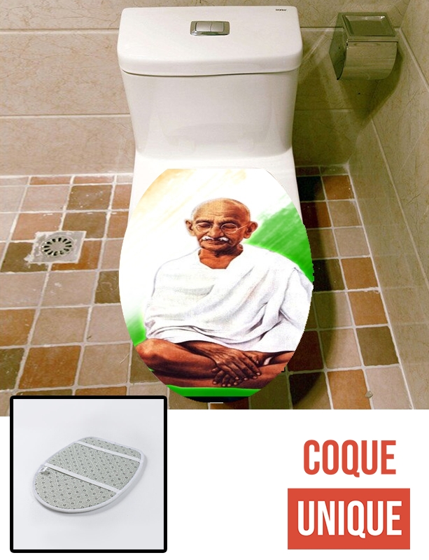 Housse de toilette - Décoration abattant wc Gandhi India