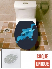Housse de toilette - Décoration abattant wc Genius portrait aladin