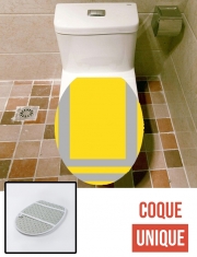 Housse de toilette - Décoration abattant wc Gilet Jaune de sécurité