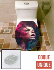 Housse de toilette - Décoration abattant wc Girl Xplode
