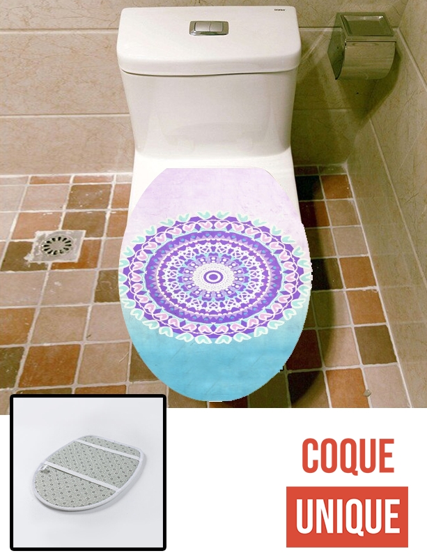 Housse de toilette - Décoration abattant wc Frozen Mandala