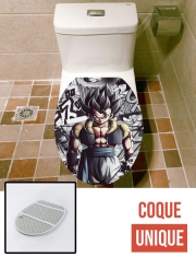 Housse de toilette - Décoration abattant wc Gogeta Fusion Goku X Vegeta