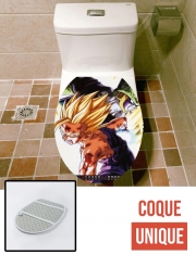 Housse de toilette - Décoration abattant wc Gohan versus Cell