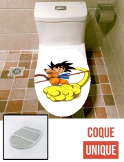 Housse de toilette - Décoration abattant wc Goku Kid on Cloud GT
