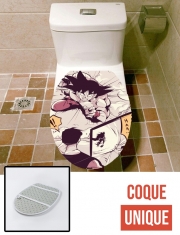 Housse de toilette - Décoration abattant wc Goku vs superman
