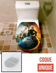 Housse de toilette - Décoration abattant wc Good Omens