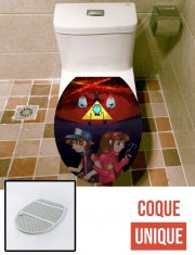 Housse de toilette - Décoration abattant wc Gravity Falls Monster bill cipher Wheel