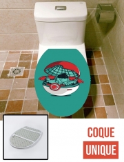 Housse de toilette - Décoration abattant wc Green Pokehouse