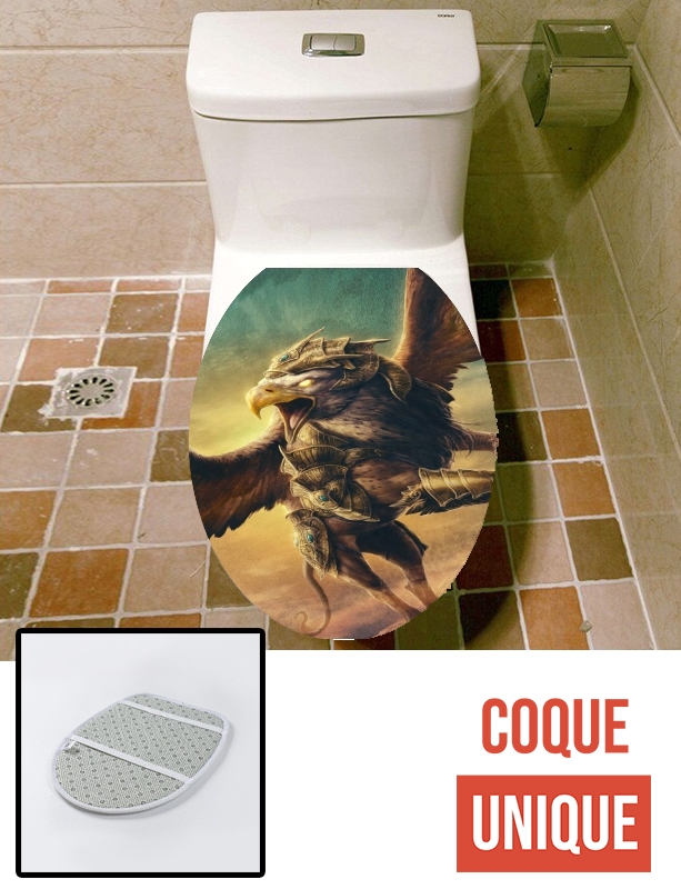 Housse de toilette - Décoration abattant wc Griffon Heroic Fantasy