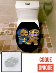 Housse de toilette - Décoration abattant wc Groot x Thanos