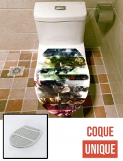 Housse de toilette - Décoration abattant wc Guild Wars 2 All classes art
